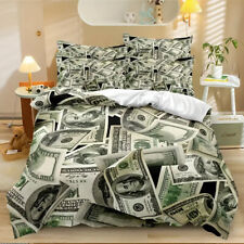 Lots of Hundred Dollar Bills Money Duvet Cover Double Bedding Set Pillowcase