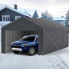 Portable Garage Canopy Tent 600x300cm w/Roll-up Doors for Car SUV Truck Boat