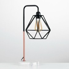 Zipcode Design Chereen 51cm Arched Table Lamp Black/Copper