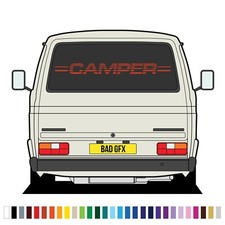 Large Retro Backflash Camper