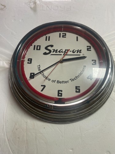 Snap neon retro clock - retro,