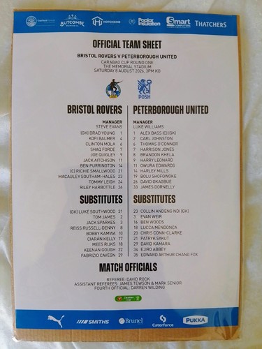 Bristol rovers peterborough - bristol, v