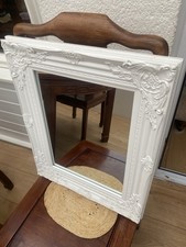 Baroque Shabby Chic Large White Painted Mirror