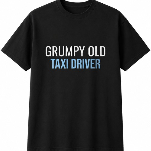 Grumpy old taxi driver mens - old,