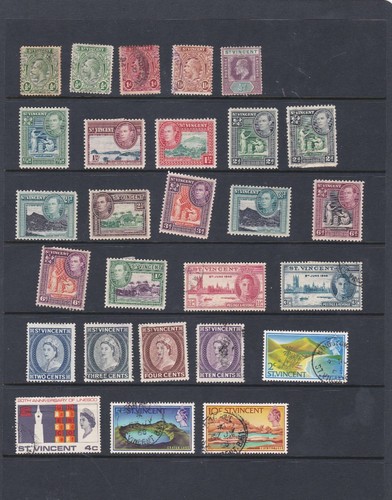Vincent stamps 23 used - 23,
