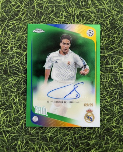 Raul auto topps chrome - topps, ucc