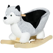 Husky Dog Rocking Horse Baby