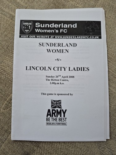 Sunderland ladies lincoln - sunderland, v
