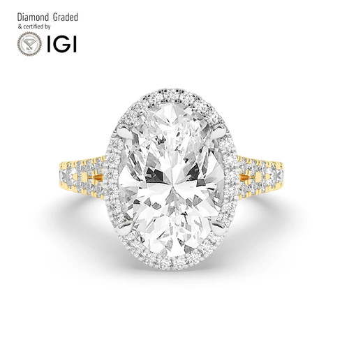 Oval diamond engagement ring - diamond,