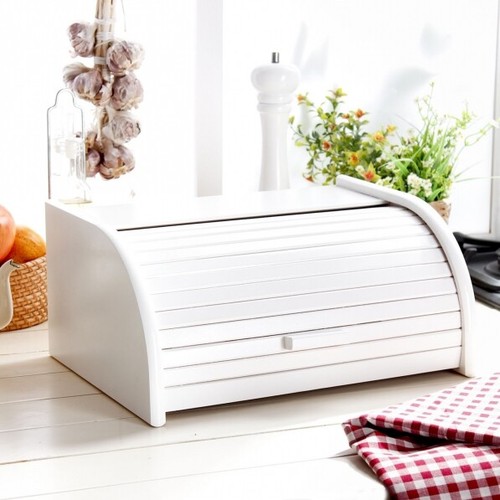 Wooden bread box - bread, roll