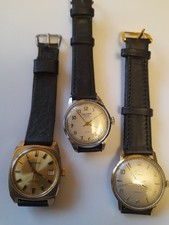 JOBLOT 3X MENS VINTAGE MECHANICAL WATCHES, SANDOZ, ORIOSA, CHALET,WORKING.