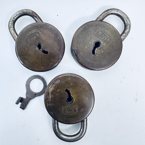 Antique brass padlocks - antique,