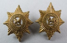 Military Brass Collar Badge