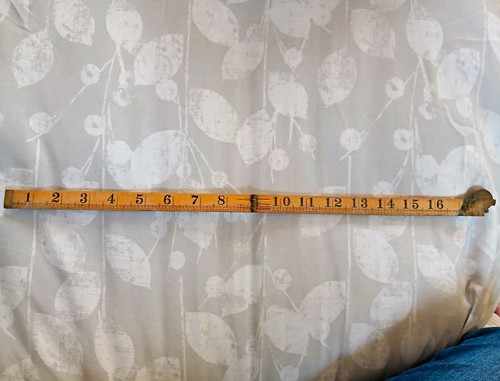 Vintage wooden folding ruler - vintage,