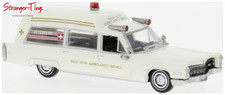 Brekina Cadillac Miller Meteor Ambulance 1966 Palo Alto Ambulance 1:87