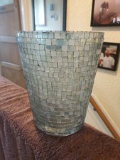 Blue Glass Mosaic Vase