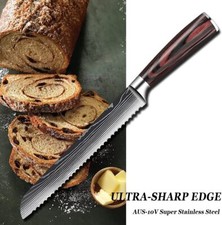 Bread Knife 8in Blade Serrated