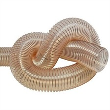 CLEAR FLEXIBLE DUST EXTRACTION HOSE 50mm 63, 80, 100, 125, 150, 160,180 upto 400