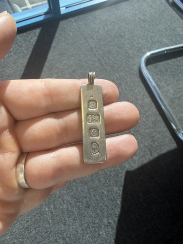 Vintage 1977 ingot pendant 925 - vintage,