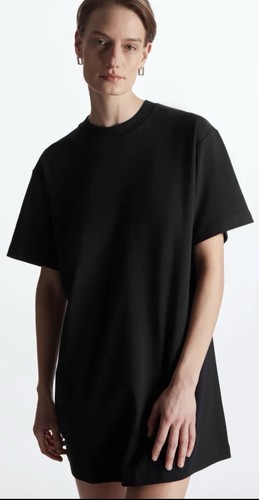 Cos black shirt mini - black, dress