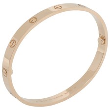 Cartier Love bracelet pink gold size 19