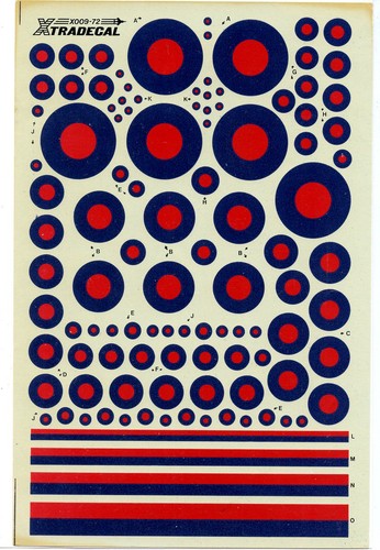 Xtradecal x009 raf - x009-72, red