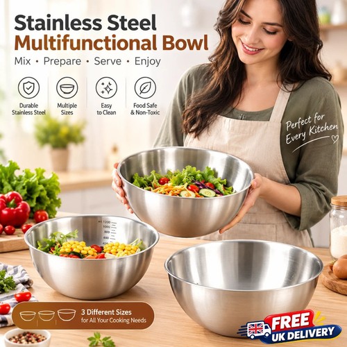 3pcs stainless steel mixing - stainless,