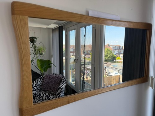 Large solid oak framed - 🪞large,