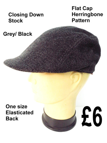 Mens flat cap one size - mens, cap.one