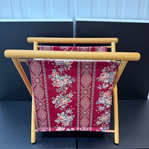 Vtg 90wooden magazine rack - 90wooden,