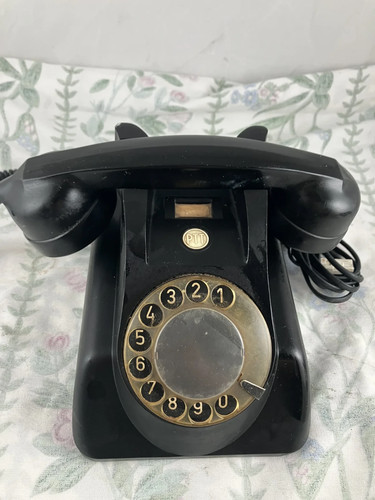 Ptt black bakelite rotary - ptt, dial