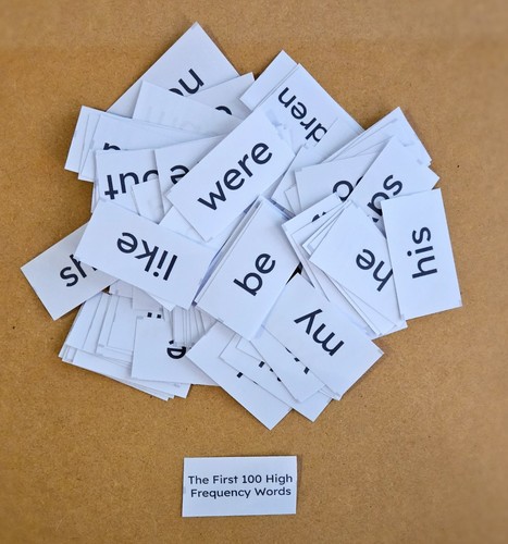 100 high frequency words large - frequency,