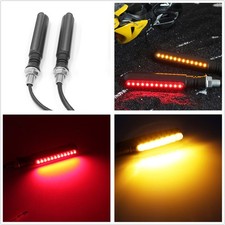 2Pcs Yellow+Red 24 Motorcycle