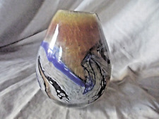 Vintage Studio Glass Bowl by Siddy Lagley Signed to Base 1970s