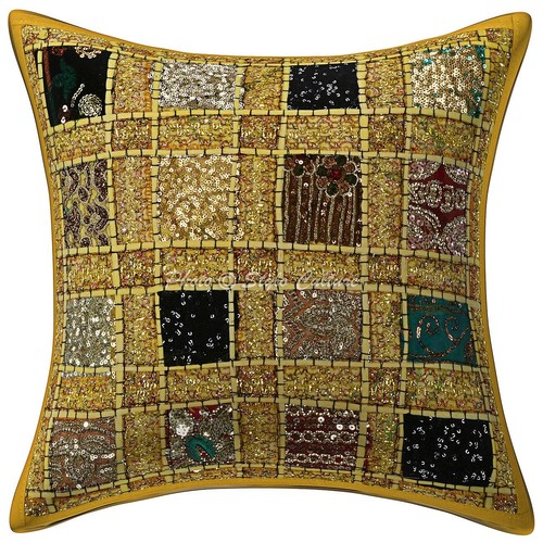 Yellow cushion cover - yellow,