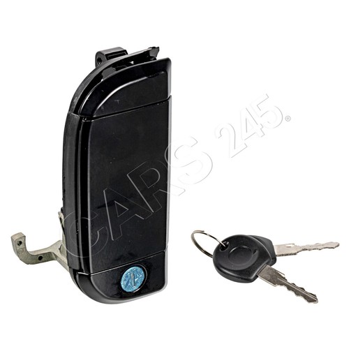 Black right plastic door - black,