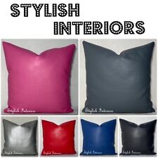 Hi-Quality Handmade SemiPU Leather Reversible Cushion Covers Many Colours Sizes 