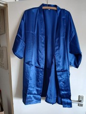 Navy Blue Knee Length Satin