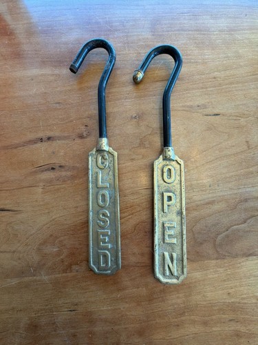 Vintage solid brass - brass, open