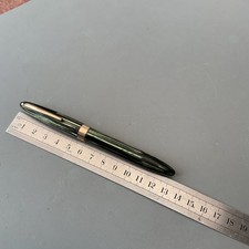 Vintage SHEAFFER PEN CO CANADA FOUNTAIN PEN CASE FOR PARTS ONLY GREEN GOLD