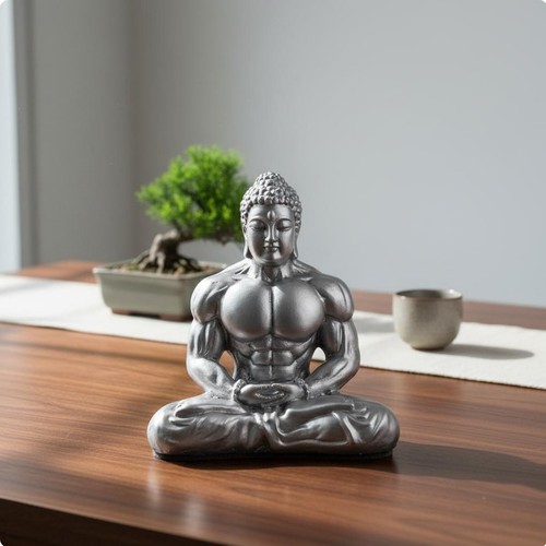 Zen muscle buddha ornament - zen,