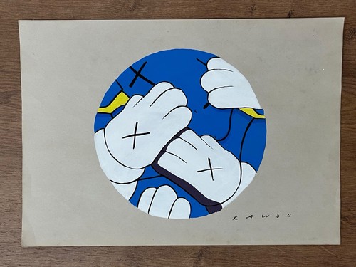 Kaws drawing and painting - drawing,