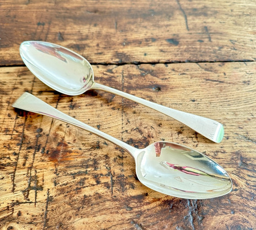 22cm 110g pair hallmarked - 22cm,