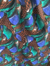 4 Metres Vintage Retro Wool Mix? Vyella Type Fabric Dressmaking W140cm (B1