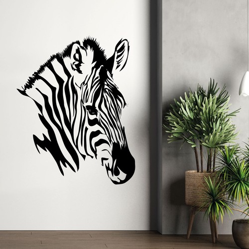 Zebra head silhouette - head,