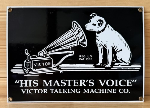 Rca nipper dog his master - rca, master's