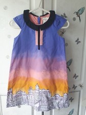 Girls Dress Strawberry Faire age 6-7 years village scene