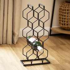 Black hexagon bottle wine - hexagon, 8