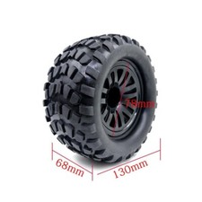 4pcs 1/10 RC Monster Truck Wheels Tires Set for HSP1 Savage HPI Racing LRP