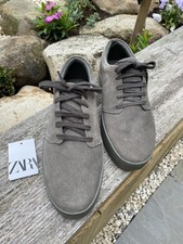 Men’s Zara Grey Suede Trainer Size 8 (cost £49.99)